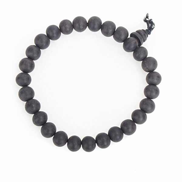 DhaGlok Unisex Natural Karungali Bracelet | Original Ebony Wood Kattai Bracelet | 8mm Beads | Black Wooden Spiritual Wristwear | 1 Piece with 6-Month Warranty